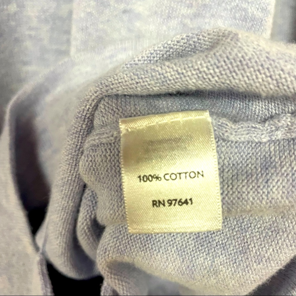J. Jill Lavender Purple 100% Cotton Classic V Neck Cardigan XS - Picture 4 of 6